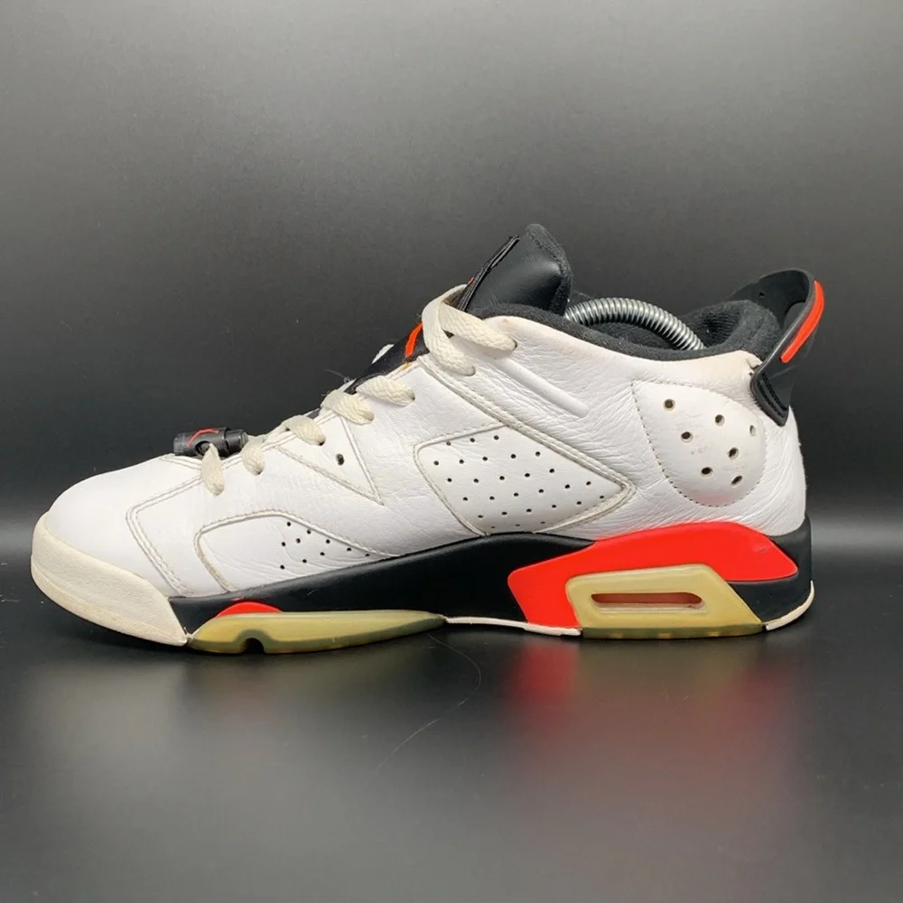 Jordan 6‎ Retro Low ‘White Infrared’ Shoes Men’s Sz 9